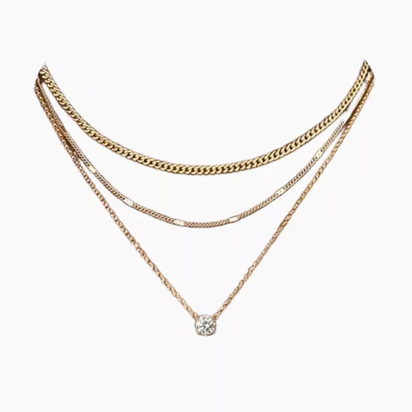 A Layered Gold Necklace